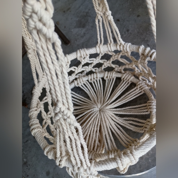 Fab Habitat Hanging Macrame Boho Basket - Picture 3 of 8